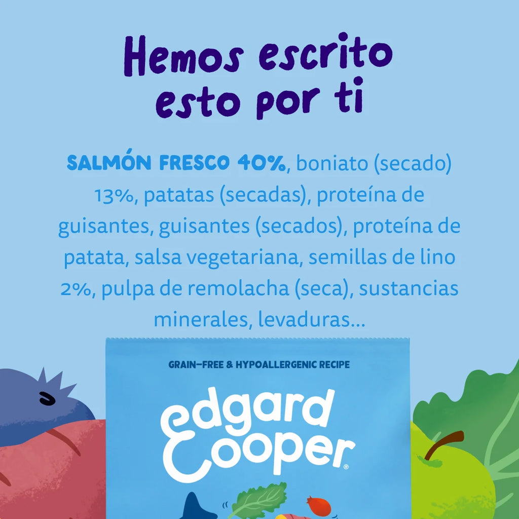 Pienso Edgard&Cooper Salmón Fresco sin Cereales 2,5kg