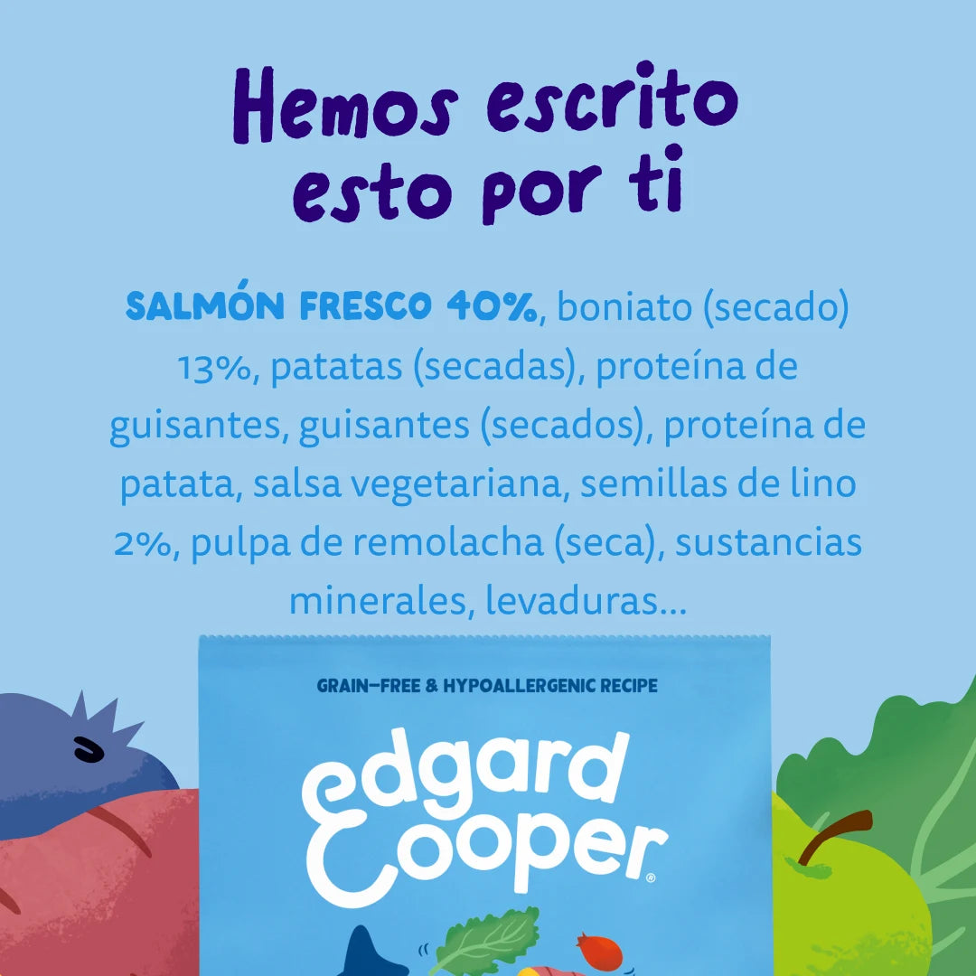 Pienso Edgard&Cooper Salmón Fresco sin Cereales 2,5kg