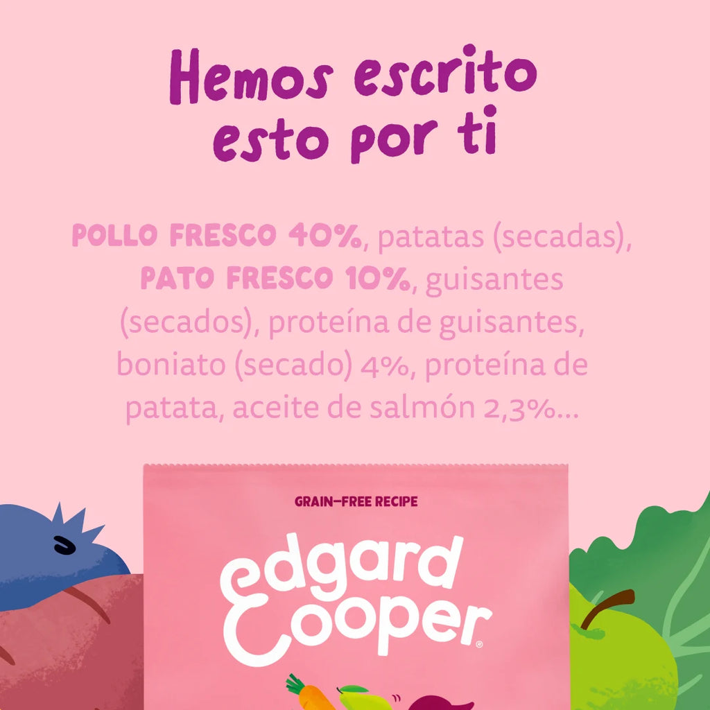 Pienso Edgard&Cooper Cachorro Pato y Pollo Frescos 2,5kg