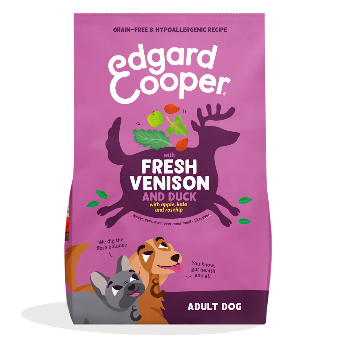 Pienso Edgard&Cooper Venado y pato frescos sin cereales 2,5kg