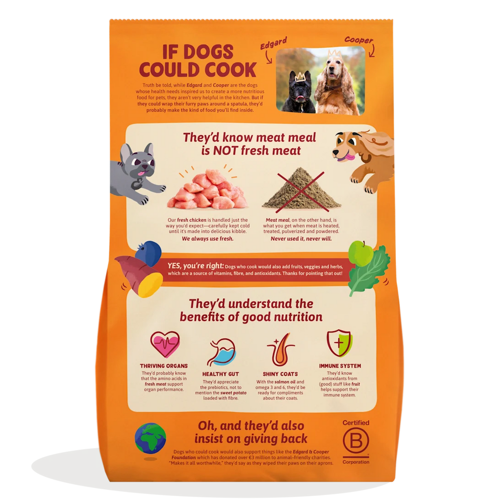 Pienso Edgard&Cooper Pollo Fresco sin Cereales 2,5kg