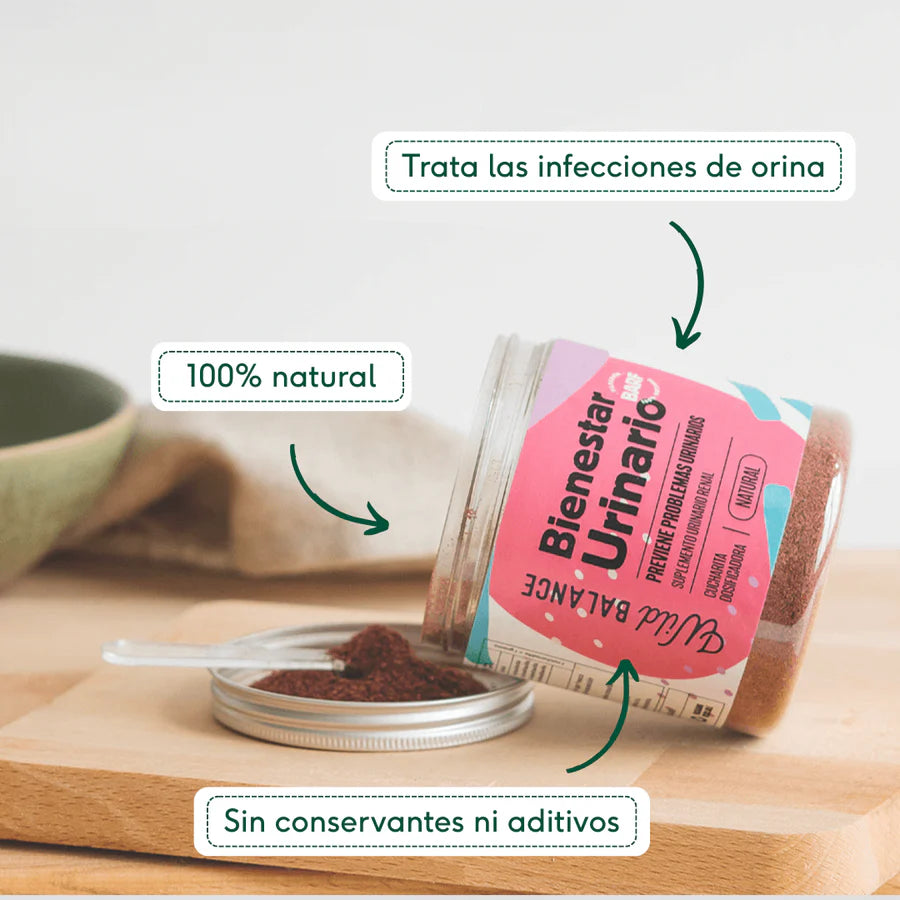 BIENESTAR URINARIO Suplemento para prevenir las infecciones de orina Wild Balance