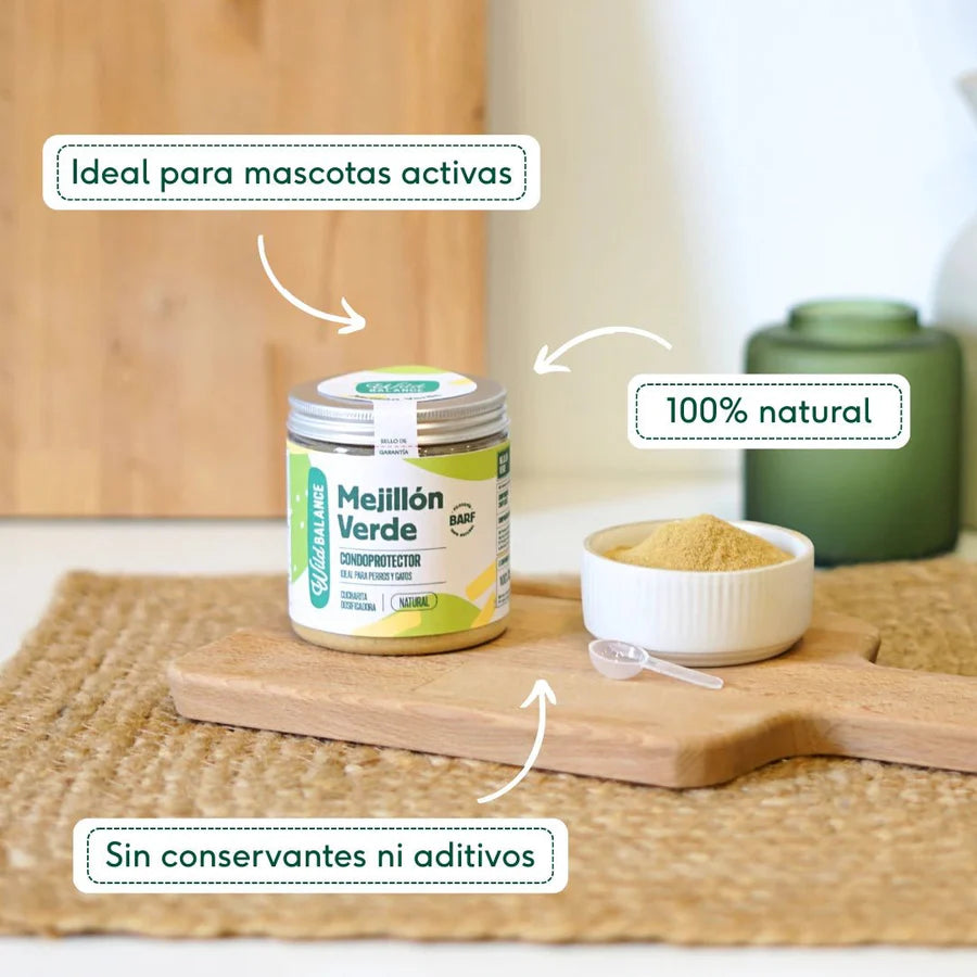 Mejillón de labio verde liofilizado Wild Balance