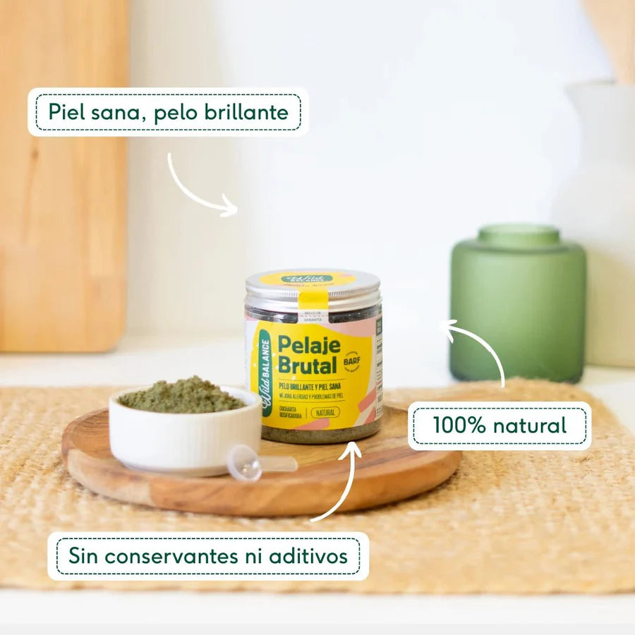 PELAJE BRUTAL Suplemento para la salud de la piel y el pelo Wild Balance