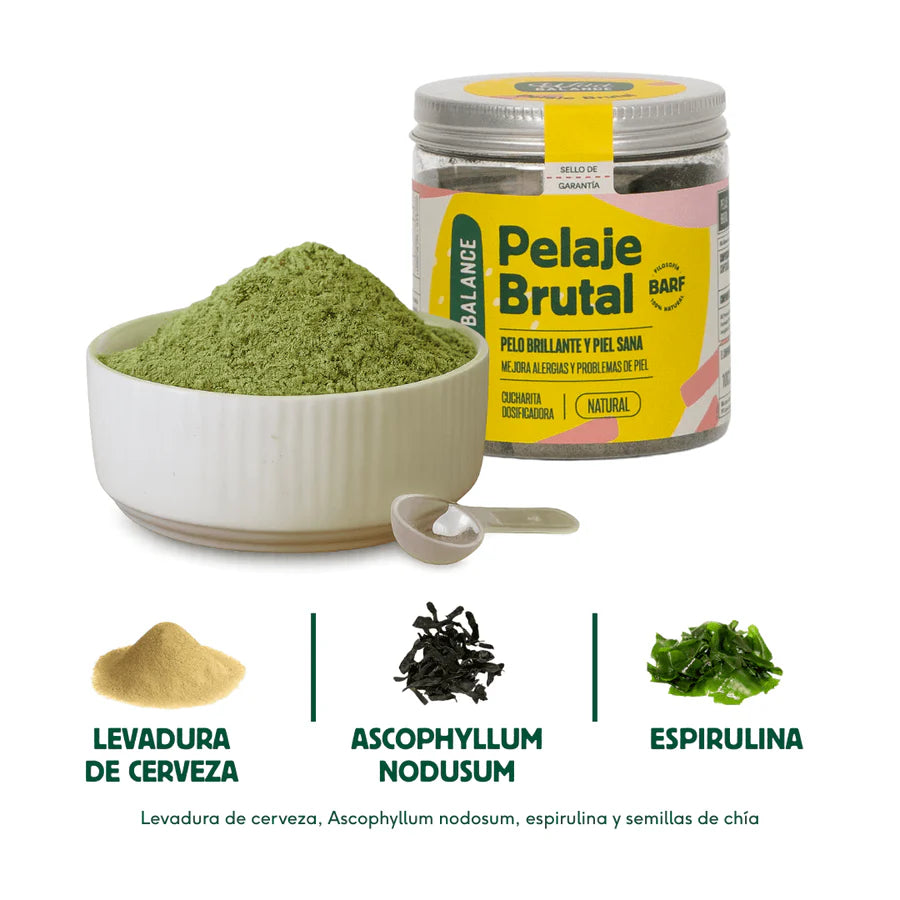 PELAJE BRUTAL Suplemento para la salud de la piel y el pelo Wild Balance
