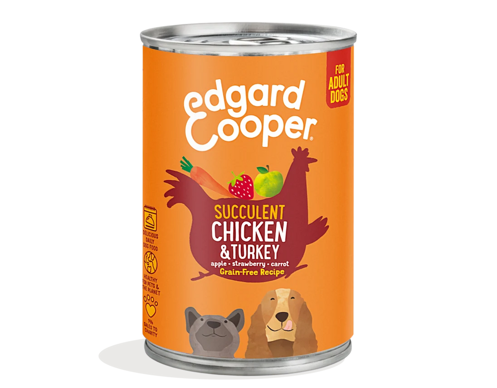 Lata Edgard&Cooper Pollo y Pavo con manzana 400gr