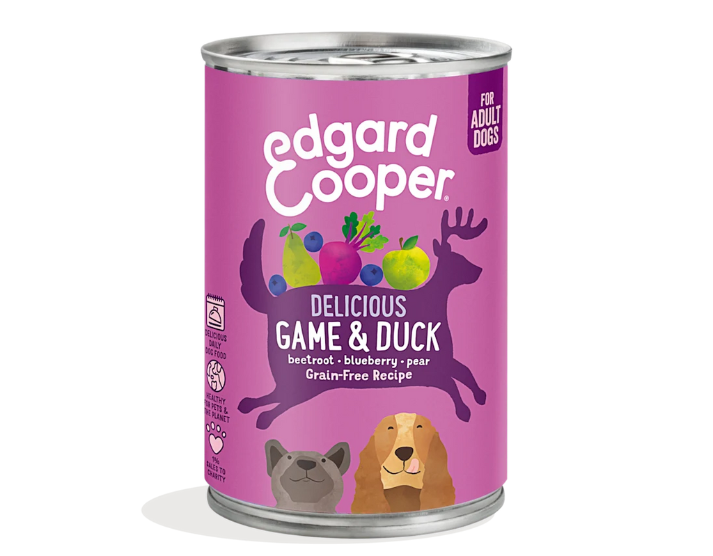 Lata perro Edgard&Cooper Venado y Pato 400gr