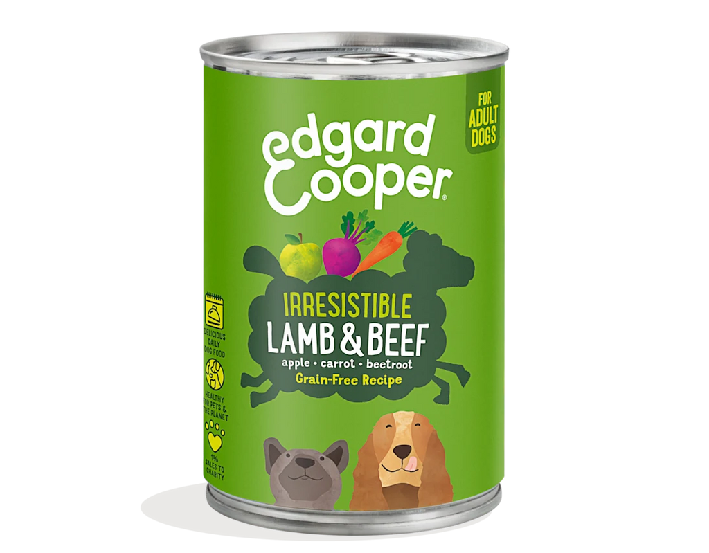 Lata perro Edgard&Cooper Cordero y Vacuno 400gr
