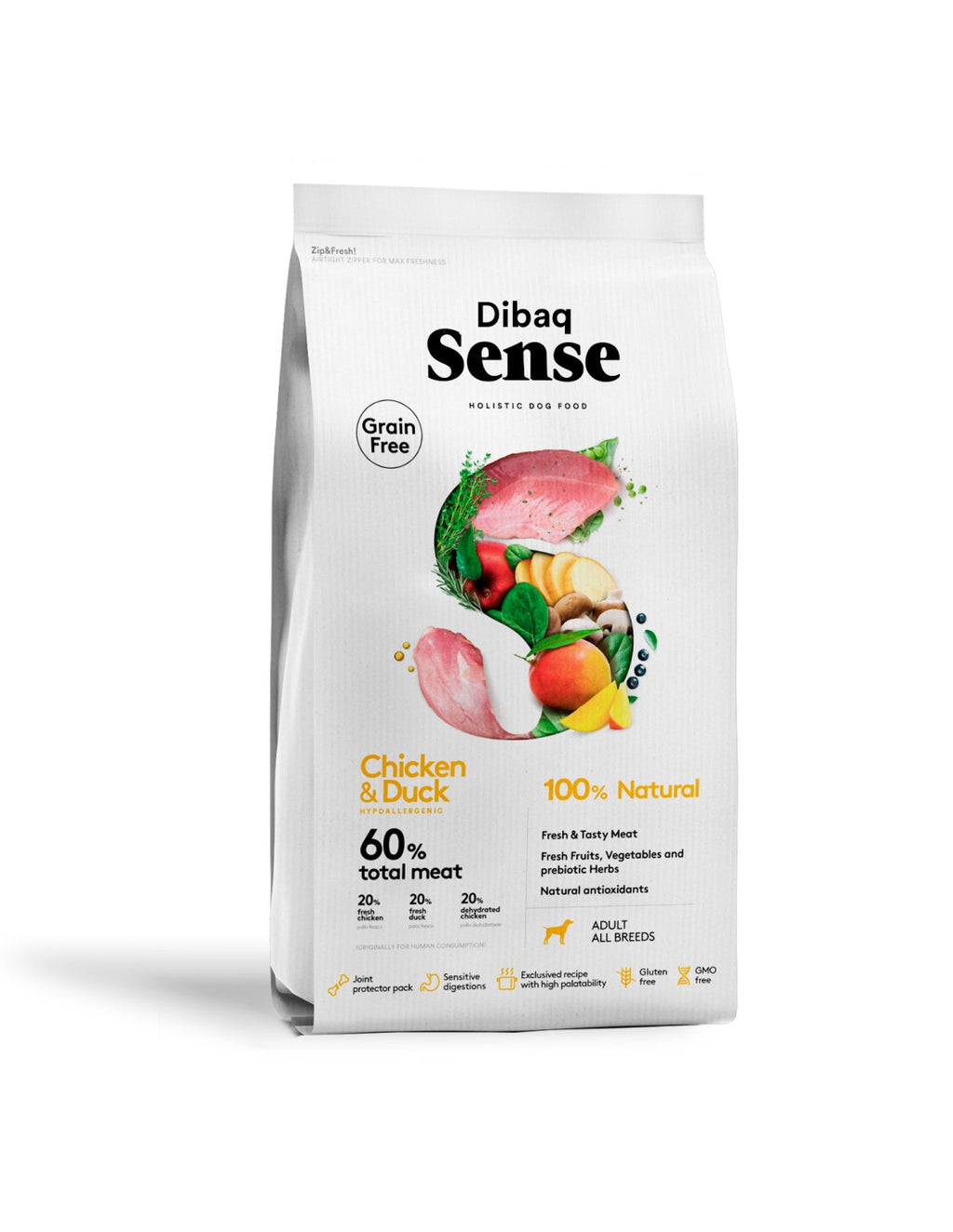 Dibaq Sense Grain Free Pollo y Pato 2kg