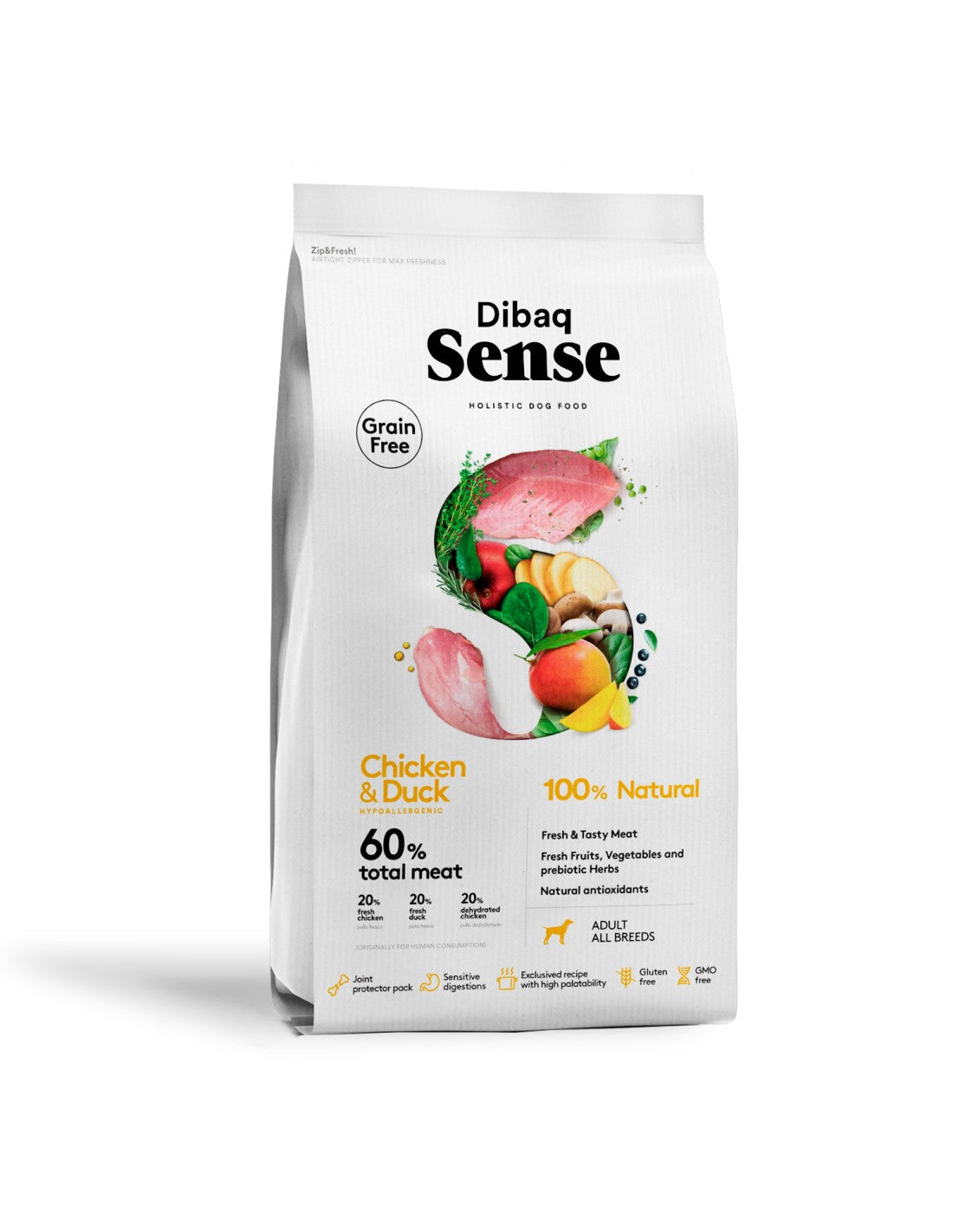 Dibaq Sense Grain Free Pollo y Pato 2kg