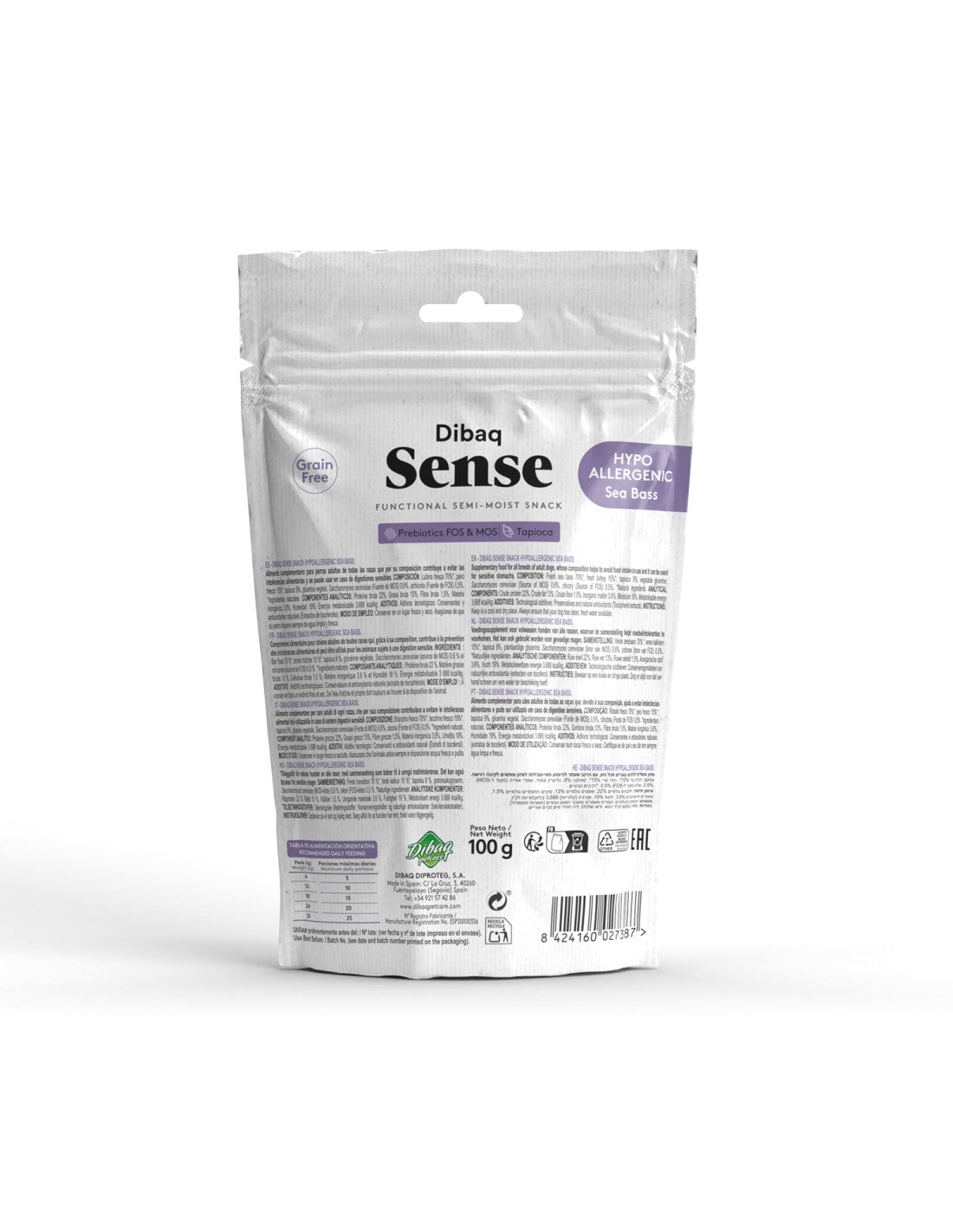 Dibaq Sense Snack Hipoalergénico Lubina