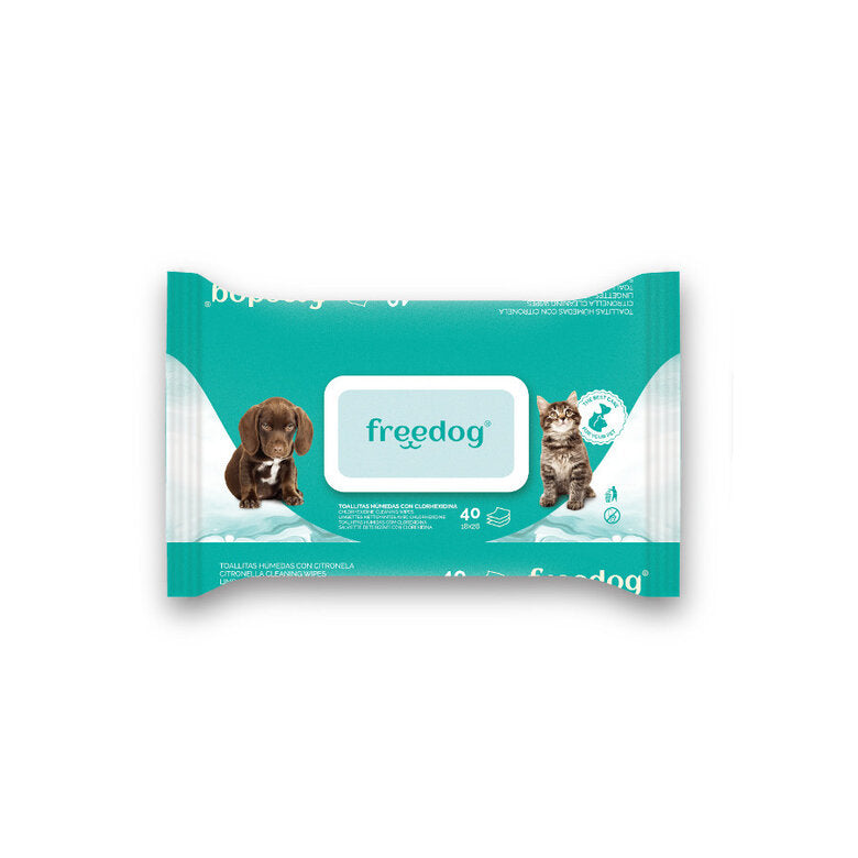 Freedog Toallitas Húmedas Clorhexidina (40 uds)