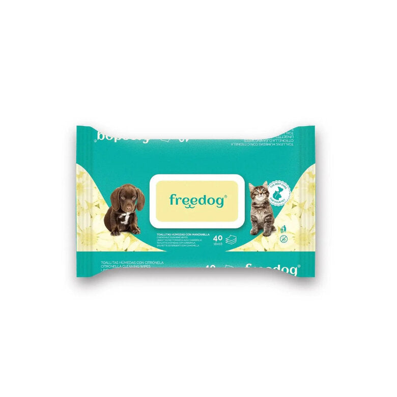 Freedog Toallitas Húmedas Manzanilla (40 uds)